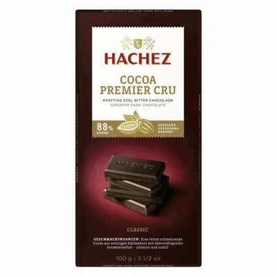 Produktbild von 100G Hachez Premiercru Schokolade 88%