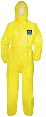 Image de UVEX Combinaison jetable 3B 89880 Protection chimique type 3B jaune, taille 3XL, Niveau de protection:Type 3B, Taille:M