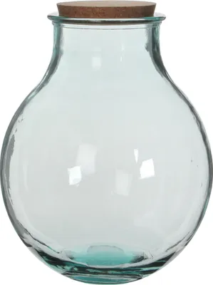 Produktbild von Mica Decorations Olly Vase - H38 x Ø29 cm - Recyceltes Glas - Transparent
