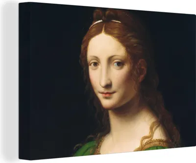 Obrázek produktu pro OneMillionCanvasses® - Obrazy na plátně - 140x90 cm, Máří Magdaléna - Leonardo da Vinci, Nástěnné umění tisk Nástěnná dekorace - Fotografie na plátně - Obraz na dřevěném rámu