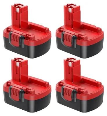 Obrázok produktu pre Nabíjateľná batéria, kapacita 4000 mAh, kompatibilná s elektrickým náradím, 4 batérie s kapacitou 4,0 Ah