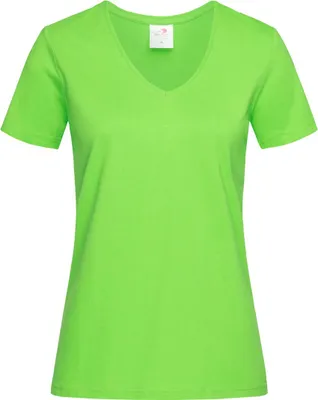 Produktbild von Stedman ST2700 | Classic V-Neck Damen T-Shirt - Farbe: Kiwi Green - Größe: L