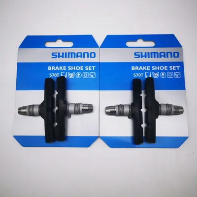 Produktbild von Shimano S70T 4 x Bremsschuhe V-Brake XT LX Deore Alivio Bremsgummi Bremsbelag