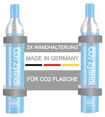 CO2-Flaschenhalter 2er Set, kompatibel mit SodaStream 60 l