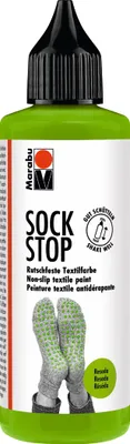 Produktbild von Marabu Textilfarbe Sock Stop 90 ml reseda