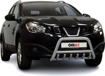 Image de Pare-Buffle Avant Pour Nissan Qashqai +2 2010-2013 Acier Argent