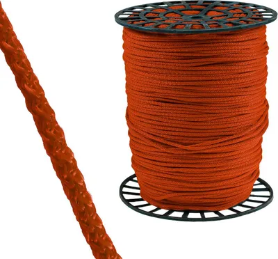 Produktbild von 350m Polypropylenkordel Ø 4mm Polypropylenschnur Kordel Schnur Farbwahl, Farbe:kürbisorange