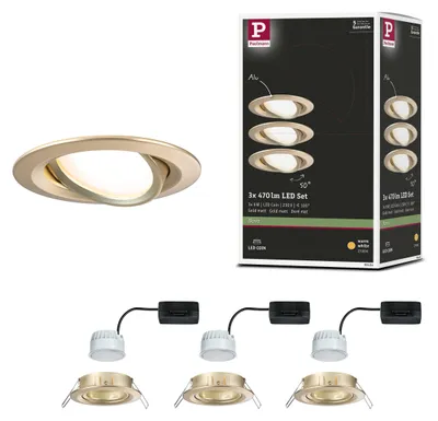 Image de Paulmann LED à encastrer Nova, set de 3 lampes