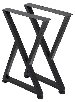 Immagine prodotto di Gambe per tavolo, elevata resistenza al carico, facile installazione, 45,7 x 9,9 x 71 cm, nero
