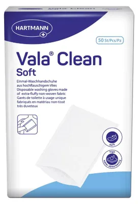 Produktbild von Hartmann ValaClean Soft Waschhandschuh - 50 Stück - B01DT68FBW | Packung (50 Stück)