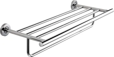 Immagine prodotto di KWC AR portasciugamani doppio, MEDIUS, acciaio inox, 600x122x220 mm, montaggio a parete, hgl, ripiano
