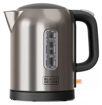 Productafbeelding van Black & Decker BXKE2207E, 1 liter, 2200 watt, Roestvrij staal, Roestvrij staal, Waterniveau-indicator, Draadloos