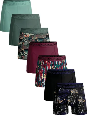 Image de Muchachomalo Boxers Hommes - Pack de 7 - Coton Stretch - Sous-vêtements Confortables - Taille S - U-OUTLT1010-394