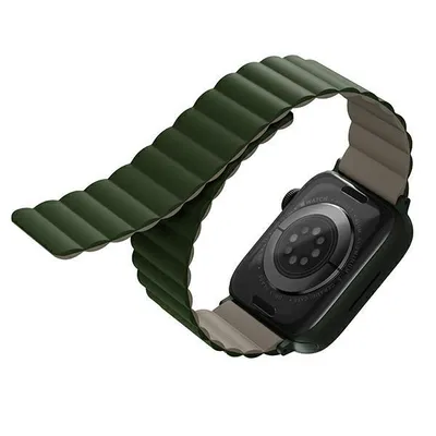 Obrázek produktu pro UNIQ Revix Reversible Magnetic řemínek pro Apple Watch 41/40/38MM zelený/béžový