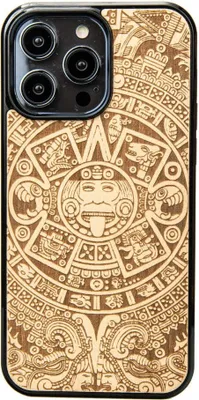 Produktbild von Bewood Holzhülle für iPhone 14 Pro Max AZTEC CALENDAR ANIEGRE