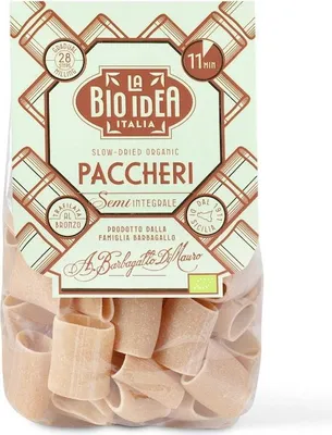 MAKARON (SEMOLINOWY) PACCHERI BIO 375 g - LA BIO IDEA