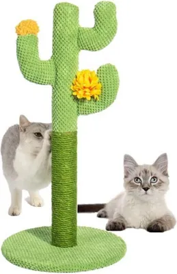 Image de Arbre à chat de 60 cm de haut, vert