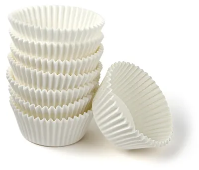 Productafbeelding van Zenker 43436, Cupcakevormen/muffinbakvormen, Rond, Geribbeld oppervlak, 220 °C, Wit, Papier