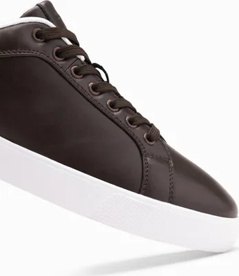 Zdjęcie produktu dla Ombre buty sportowe z ekoskóry ciemnobrązowe 42
