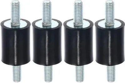 Productafbeelding van Geluidsreductie-isolator voor motoren - 4 stuks - Trillingsdempende mat - 15x20 mm - Geluidsdemper voor motoren - Duurzaam materiaal