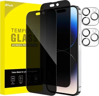 Image de JETech protection visuelle plein écran pour iPhone 14 Pro 6,1 pouces - Anti-espion film de protection blindé, 2