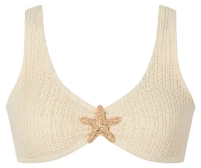Produktbild von Moda Minx Top Starfish Scrunch mit Seestern-Element Coconut S/M