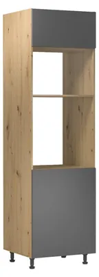 Produktbild von Einbauschrank VALEN – Breite 60 cm, Eiche handwerklich/grau
