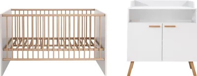 Produktbild von trendteam Babyzimmer 2-teilige Kombination Mats Weiß Melamin