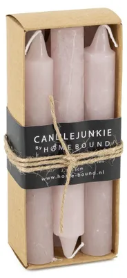 Imagen del producto de Kolony, 6 velas cilíndricas lilas