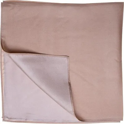 Produktbild von Nickituch Seidentuch braun beige Twillseide 53x53cm