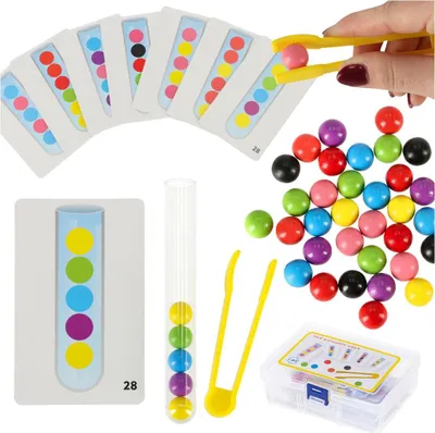 Image de Puzzle éducatif boules montessori colorées