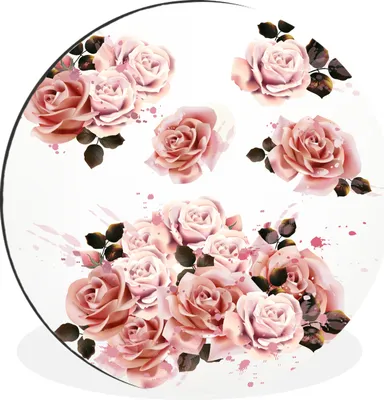 Produktbild von MuchoWow® - Wand Bild - Wohnzimmer - Runde Bilder - Alubilder - Kunst für zu Hause - Aluminium - Wanddekoration