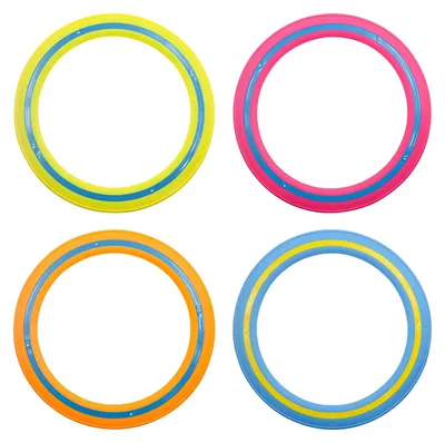 Produktbild von Set mit 4 Wurffreund-Ringen für den Außenbereich, Frisbee-Spielzeug