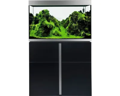 Produktbild von Aquariumkombination Fluval Siena 272 mit LED-Beleuchtung, Heizer, Außenfilter und Unterschrank 272 l Schwarz 90 x 55 x 1