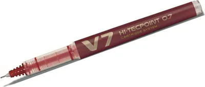 Produktbild von Tintenroller pilot begreen hi-tecpoint v7 0.5mm rot | Box a 10 Stück | 10 Stück