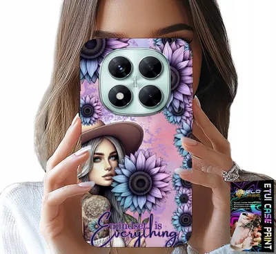 Produktbild von Etui Do Xiaomi Note 15 Pro 4G - Kobieta W Słonecznikach, Kobiece Wzory