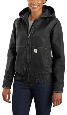Produktbild von CARHARTT Washed Duck Active Jacket Damenjacke Schwarz T.S - 104053-BLK-S