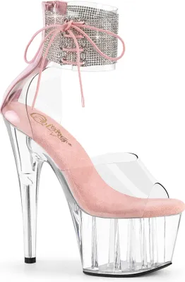Produktbild von ADORE-724RS Damen Sandale von Pleaser, Rosa Transparent , EU 35, US 5