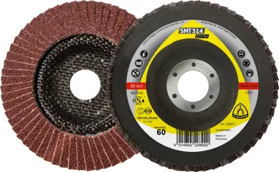 Immagine prodotto di 10 x disco abrasivo Klingspor SMT 314, 125 x 22,23 mm grana 60 curva