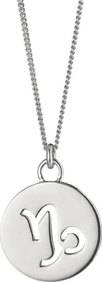 Produktbild von cai Halskette Steinbock Sternzeichen 925/- Sterling Silber rhodiniert