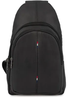 Zdjęcie produktu dla Męska skórzana torba na ramię crossbody Modna torba dwukomorowa