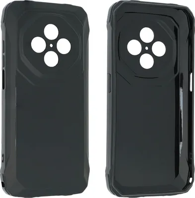 Image de caseroxx Housse de protection TPU compatible avec Blackview Fort 1, étui en caoutchouc pour téléphone portable noir