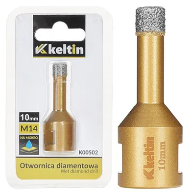 Obrázok produktu pre Diamantový vykružovací korunkový vrták 10mm M14, Keltin