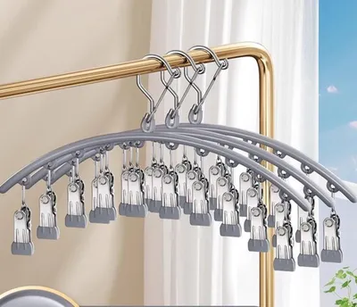 Winddicht - Edelstahl - Unterwäschehalter - Wäscheständer - 2 Stück mit 10 Clips jeweils