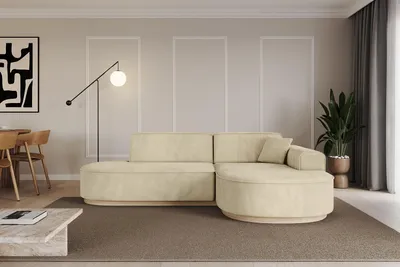 Produktbild von ALTDECOR Ecksofa in L-Form  MARI-L1-v1 - 243x171x83 cm Beige -  Corner Sofa Bett Eckcouch Couch Wohnlandschaft Cauchsofa