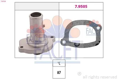 Produktbild von FACET Thermostat Kühlmittel 87°C für FIAT PANDA (169) PUNTO (188) Doblo Cargo (223) Doblo Kombi (119, 223) Seicento / 600 Schrägheck (187)