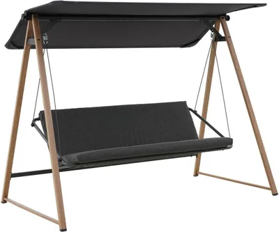 Produktbild von Gartenschaukel "soly" honey & coal 224x135x173cm aus stahl - Hespéride
