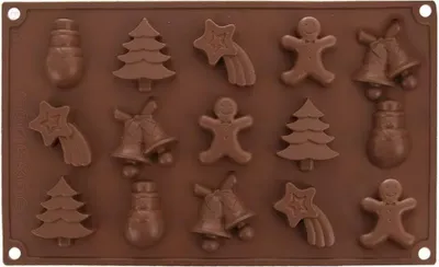 Produktbild von Silikonform Weihnachtsmuster