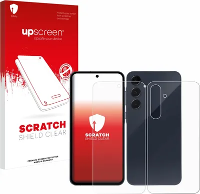 Produktbild von upscreen Schutzfolie für Samsung Galaxy A35 5G (Display+Rückseite) Displayschutz Displayschutzfolie Folie Klar Transparent