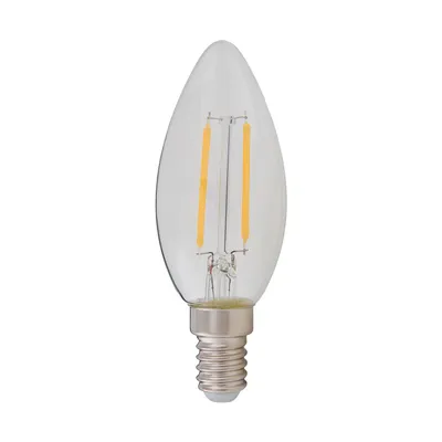 Produktbild von Lindby LED-Leuchtmittel, Kerze, E14, 2 W, klar, 2.700 K